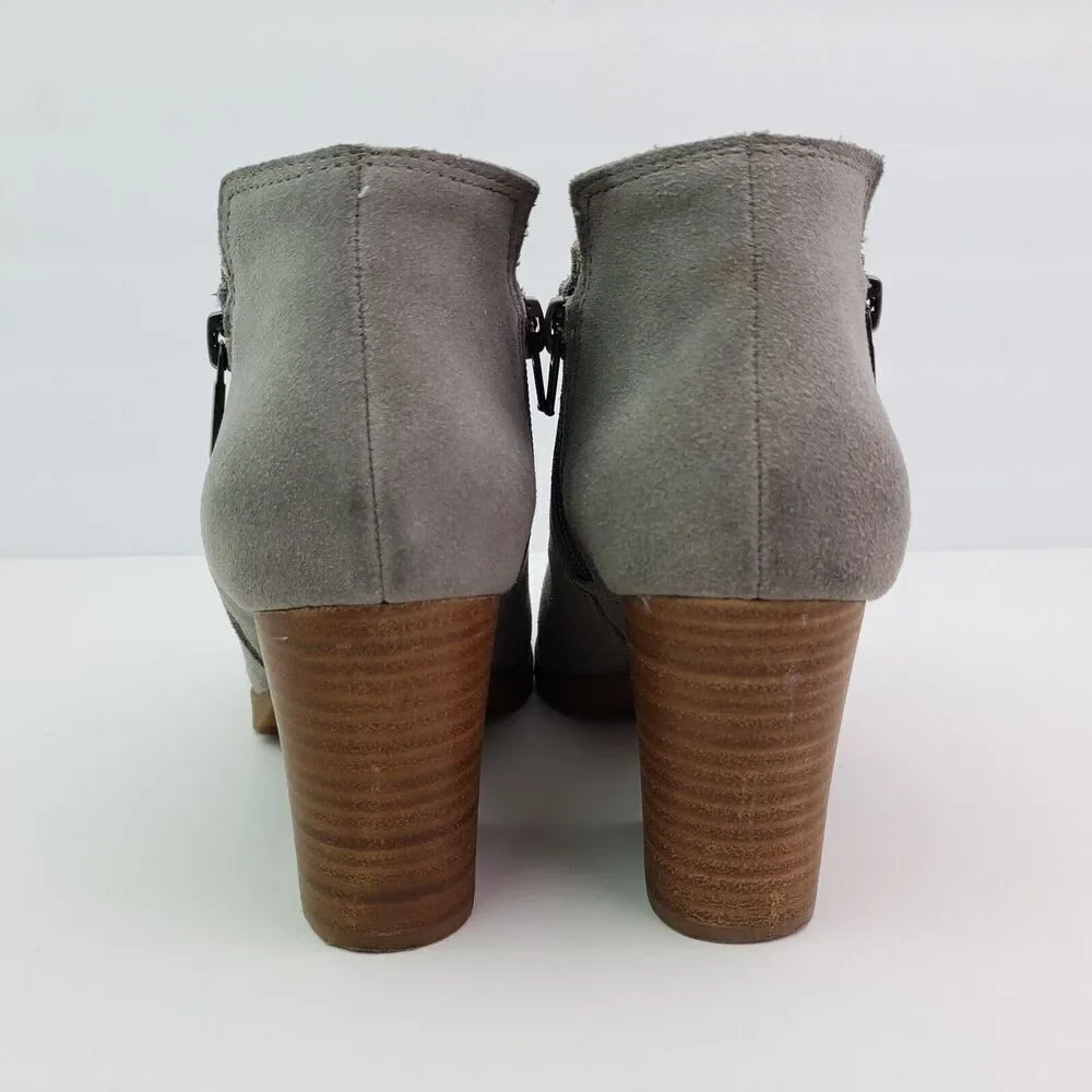 Lucky Brand Noryn Womens Size 7.5 Gray Suede Leather 3